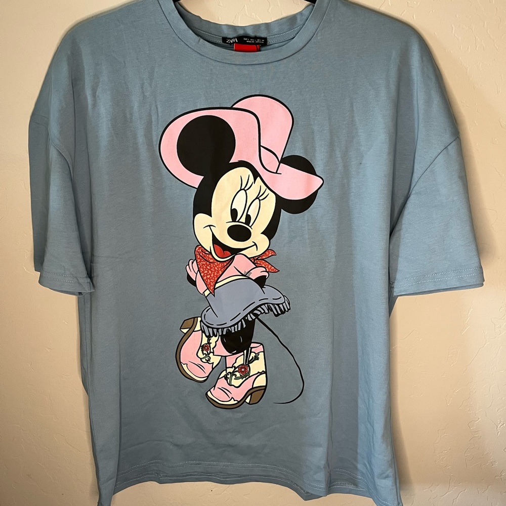 Zara Minnie Cowgirl Tshirt